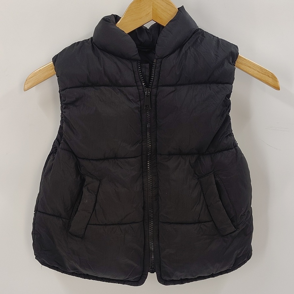 Zara Kids Black Puffer Vest Size 4/5